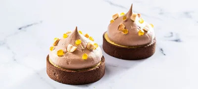 Tartaleta redonda sabor chocolate 80mm