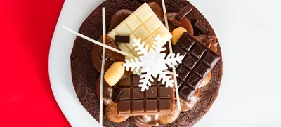 Cookie de praliné y chocolate