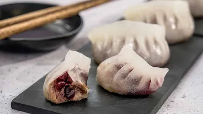 Gyozas de cerdo agridulce