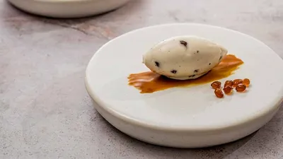 Helado de caramelo salado